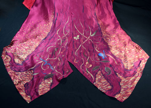 the lowest tier of the skirt